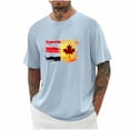 thumbnail image 1 of Tops para hombre, blusas y camisas de cuello redondo y manga corta para hombre, blusas casuales de moda con cuello redondo y manga corta para hombre, blusas de poliéster para hombre, 1 of 5