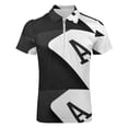 thumbnail image 4 of Ace of Spades Monochrome Playing Card Men Zipper T-shirt Summer Casual Short Sleeve T-shirt Top, 4 of 7