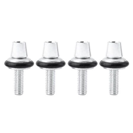 Set of 4 Cycling V/C Brake Caliper Adjustment Fixing Screws, M6 Thread - Great Replacement Accessories Bike, Fixed Gear /