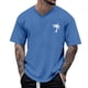 thumbnail image 2 of Blusas y camisas de manga corta con cuello en V para hombre, camisetas deportivas de manga corta con cuello en V, camisetas deportivas de trabajo, camisetas de verano para hombre, blusas de manga cort, 2 of 4