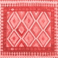 thumbnail image 1 of Ahgly Company Indoor Square Abstract Red Contemporary Area Rugs, 3' Square, 1 of 4
