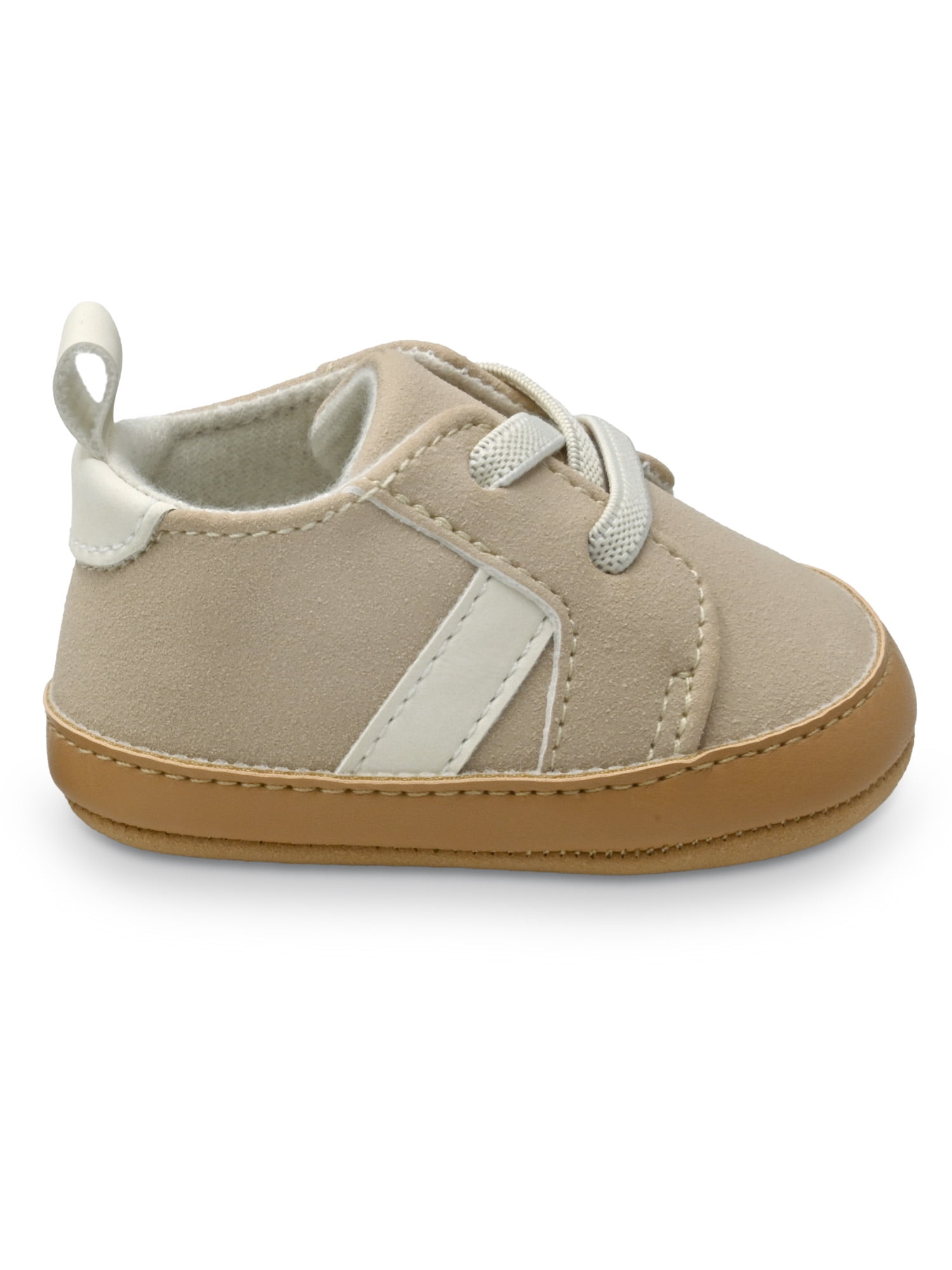Carter's Child of Mine Infant Unisex Low Top Sneakers, Color Beige, Sizes (0-3) - (3-6) Months