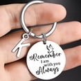 thumbnail image 3 of Stainless Steel Keychain Remember I Am With You Always Inspirational Gift, 3 of 3
