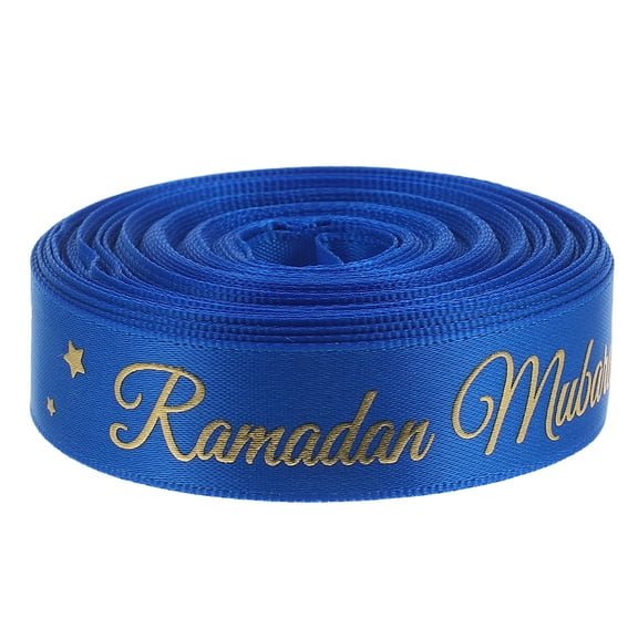 FRCOLOR Bow Ribbon Ramadhan Festival Ribbon 914.00X1.60X0.05CM Blue