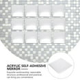 Mini Mirror Strips Self,2 Roll 3200 Pieces Silver Self Adhesive Mosaic Mirror Tiles Tape Small Mirrors For Crafts Decorative Stickers Disco Mosaic For DIY Craft Decoration,Disco Ball,Home Decoration