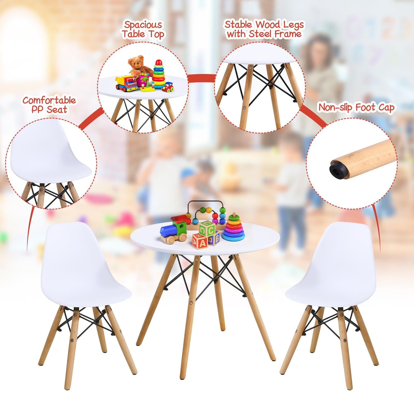 Modern kids table and chairs sale