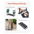 thumbnail image 6 of Garden Kneeler Seat, 8” Wide Pad, Heavy Duty Folding Stool, 330lbs Capacity, w/ Tool Bags, Relieve Knee & Back Pain, Portable Garden Bench for Women & Seniors, 6 of 9