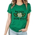 thumbnail image 2 of Haut de la Saint-Patrick pour Femmes à Manches Courtes avec Imprimé Graphique et Col Rond pour la Saint-Patrick, 2 of 7