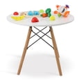 thumbnail image 1 of Mesa para Niños Redonda de Madera Tipo Eames para Comer o Actividades Infantiles Estilo Moderno con Patas de Madera, 1 of 10