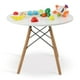 thumbnail image 1 of Mesa para Niños Redonda de Madera de Diseño Moderno Tipo Eames - Mesa Infantil Circular Resistente para Comer o Actividades Didacticas Blanca, 1 of 10
