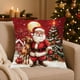 thumbnail image 4 of Fundas de almohada navideñas de 45x45 cm (17,7x17,7 pulgadas), fundas decorativas con tela suave y cremallera oculta para decoración del hogar. Funda de almohada de algodón., 4 of 6