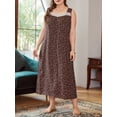 thumbnail image 2 of Vestido Irfora Vestido de tumbona para mujer, estampado floral, sin mangas, de talla grande, camisones sueltos, pijamas para descansar Irfora Vestido, 2 of 5