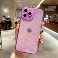 thumbnail image 1 of Funda de teléfono transparente con patrón de corazón de amor y láser degradado a la moda para iPhone 13 11 12 14 Pro Max X XS XR 7 8 Plus SE2 parachoques a prueba de golpes Tan Jianjun unisex, 1 of 2