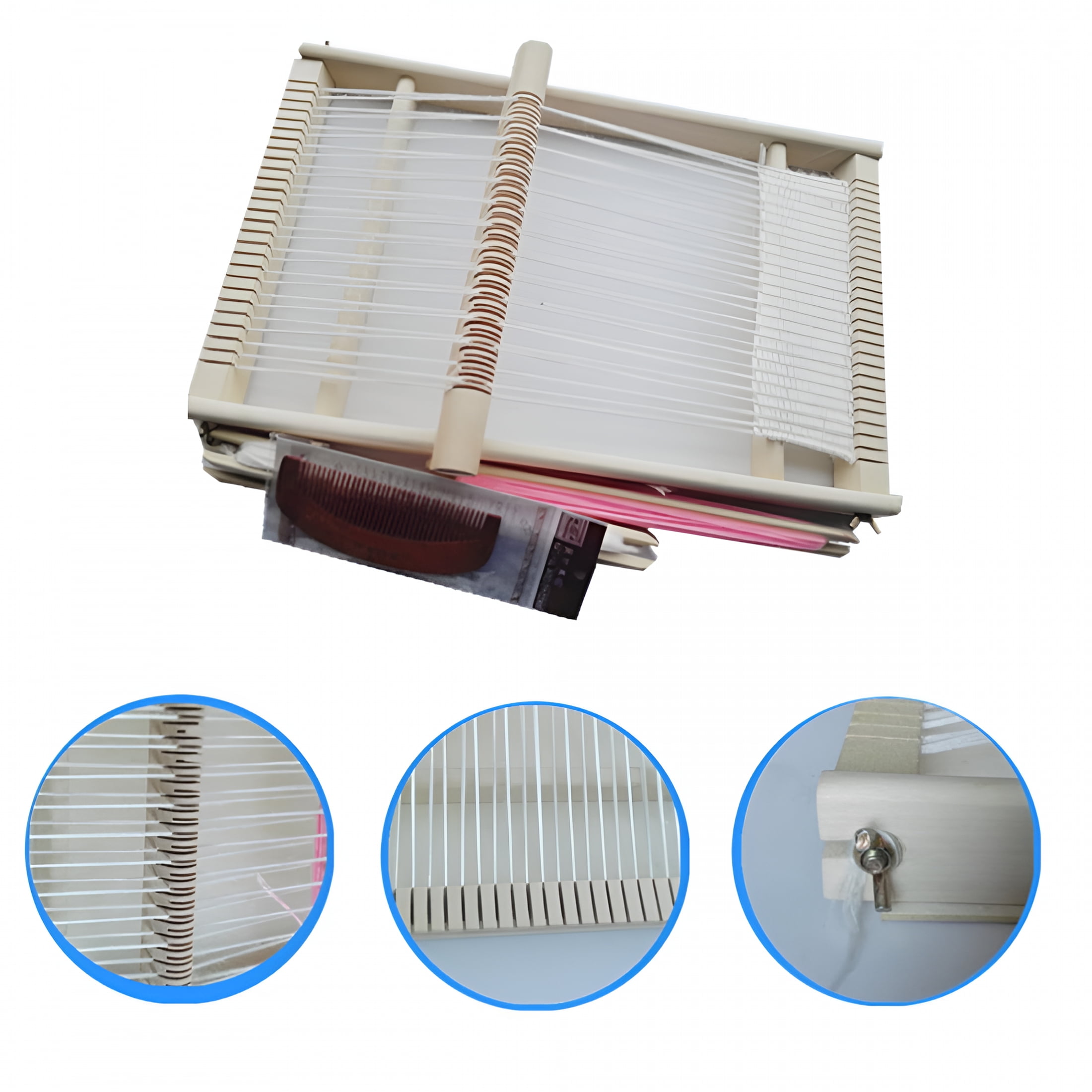BESTSKY 2026 New Children'S Wooden Loom Kit Diy Hand-Knitting Machine for Tapestry Weaving Beginners Kids Adults for Craft Projects,Home Activities,School,Hobby