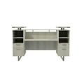 thumbnail image 5 of Mirella Reception Desk with Glass Countertop in White Ash, 5 of 7