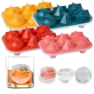 Bobasndm Diamond Rose Ice Mold & Large Ice Cube Trays,12 Cavities