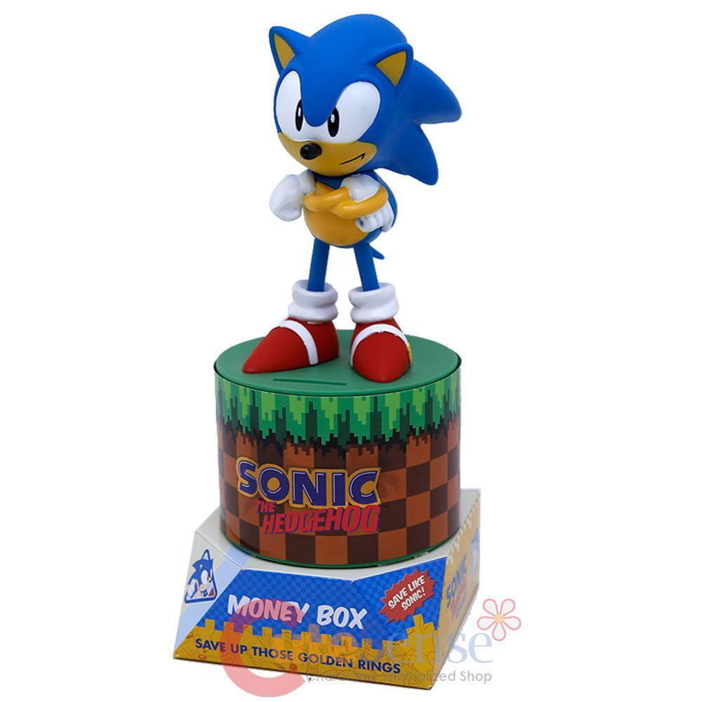 Sonic the Hedgehog Personalised Money Box Unique Gift Childrens Savings, 