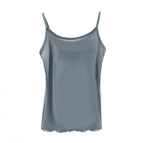 Womens Tank Tops $4.98 Plus Size V Neck Sleeveless Camisole Dressy Casual Summer Basic Shirts Sky Blue M