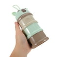 thumbnail image 3 of ELAYARD Green Portable Formula Container with Multiple Compartments and Spillproof Lid for Travel, 3 of 8