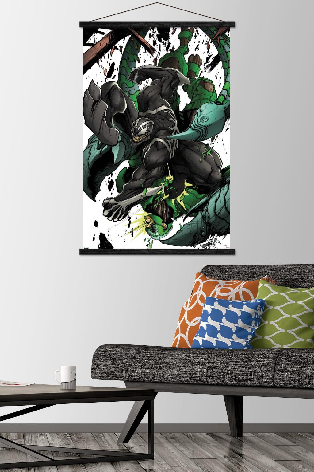 Marvel Comics - Scorpion - Venom #4 Wall Poster with Wooden Magnetic Frame, 22.375" x 34"