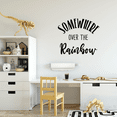 thumbnail image 2 of Somewhere Over The Rainbow Word Art Creative Design Vinyl Wall Decal - Positive Motivational Sayings and Famous Phrase Artwork for Living Room Wall Decoration 20" x 20", 2 of 5