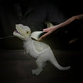 thumbnail image 4 of Solar Powered Dinosaur Garden Decoration, Resin Outdoor Ornament with LED Lights, Cute Patio Decor for Lawns, Backyards, Flower Beds and Courtyards, Lifelike Glowing Dinosaur Figurine, 4 of 9