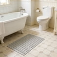 thumbnail image 6 of Large Suction Cup Bathroom Non-Slip Mat - 69 × 36cm Water Absorbing Anti-Slip for Bathtub, Shower Cubicle & Outside Shower | with Drain Holes, Easy Drain & Machine Washable, 6 of 7