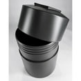 thumbnail image 5 of Commercial Zone 730101 Round Open-Top 45 Gallon Waste Trash Container Bin, Black, 5 of 5