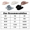thumbnail image 3 of Womens Soft Plush Fuzzy Slippers Open Toe Warm Comfy Indoor Outdoor Shoes, 3 of 4