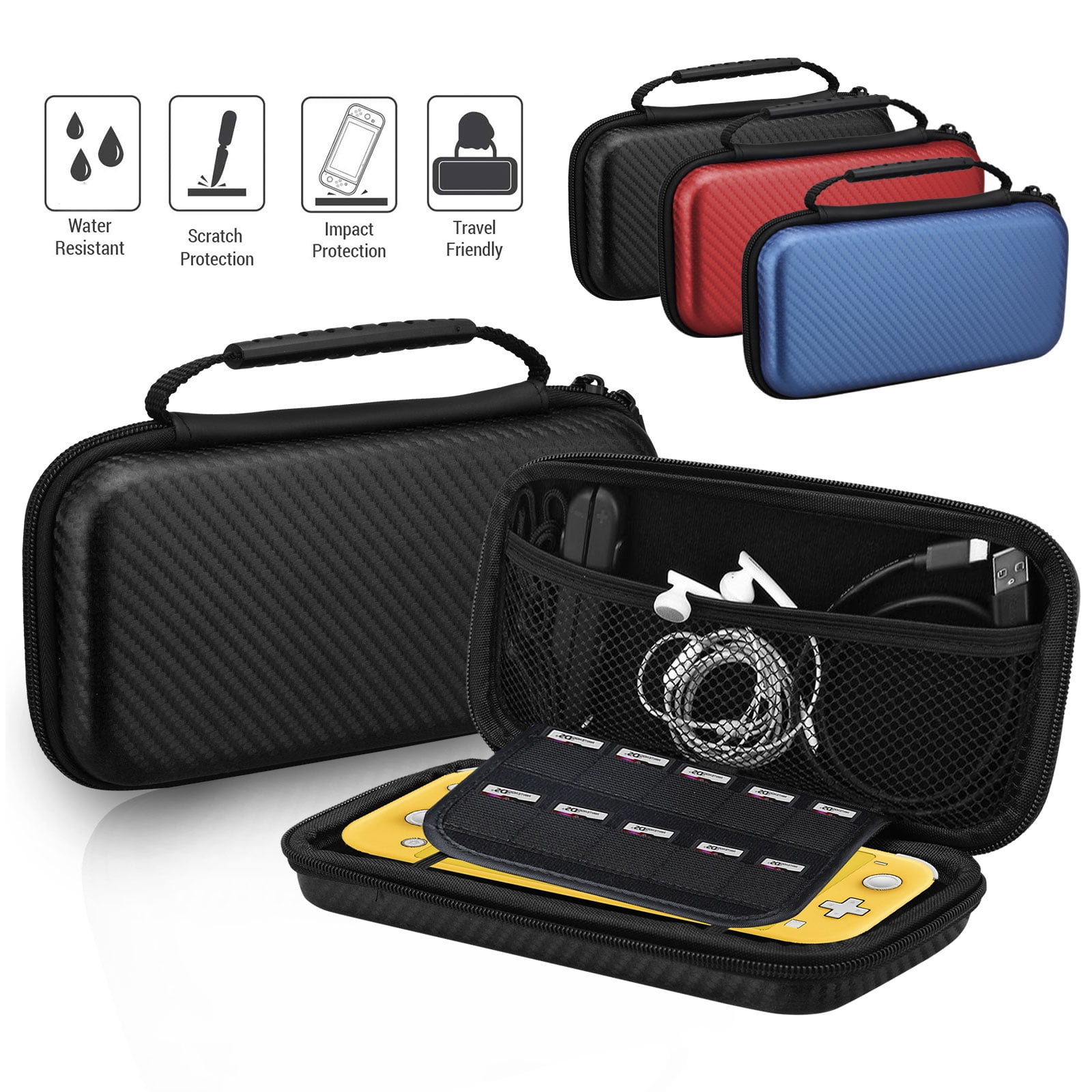 Carrying Case Fit for Nintendo Switch Lite, TSV Portable Protective