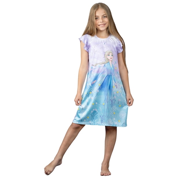Congelé Robe de Nuit de Filles II Elsa et Anna Pyjama Robe