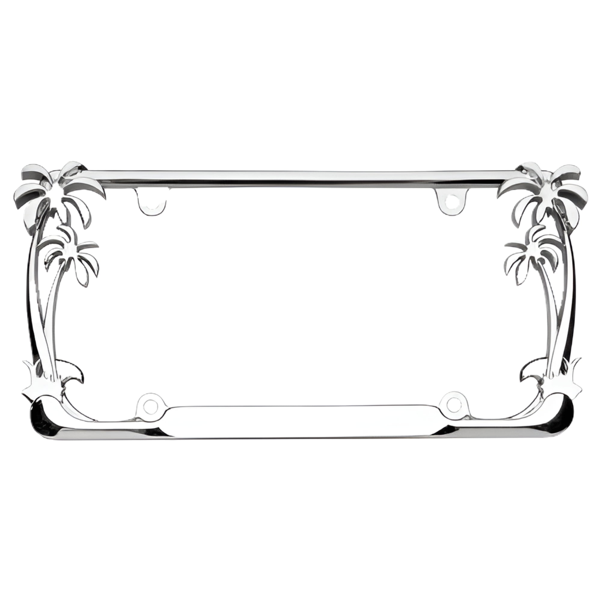 Cruiser AccessoriesÂ® Daisyâ„¢ Chrome/Painted License Plate