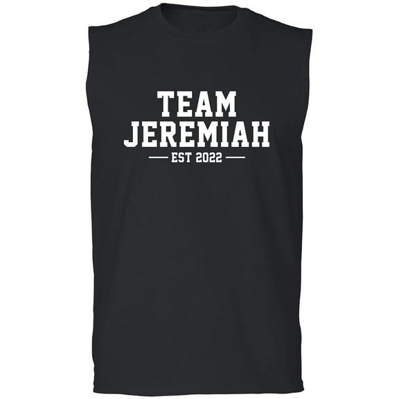Team Jeremiah Est 2022 Adult Sleeveless Tee