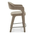 thumbnail image 3 of Moe's Home Collection Martens Counter Stool Fabric Brown, 3 of 7