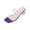 Purple, variant on Women's Summer Sandals Walking Block Heel Slides Soft Lightweight All Season Comfy Casual Sandals