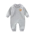 thumbnail image 3 of Bovxnpu Fall Winter Newborn Bodysuit, Infant Rompers, Crawling Clothes Spring And Fall Warm Sports Jumpsuit With Fleece born Bear Home Clothes, 3 of 4