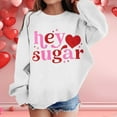 thumbnail image 2 of Gunia Sweatshirts For Toddler Girls Graphic Hey Sugar Prints Crewneck Long Sleeve Cute Pullover Tops Cute Soft 5-6 Years, 2 of 6