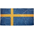 thumbnail image 1 of Distressed Swedish Flag All Over Beach Towel, 1 of 1