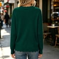 thumbnail image 5 of Antinious Women Long Sleeve Round Neck Solid Loose Versatile Knit Pullover Sweater, 5 of 5