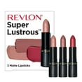 thumbnail image 2 of Revlon Lipstick Set, Super Lustrous 3 Piece Gift Set, High Impact, Matte Finish in Nude Plum  and  Red, Pack of 3, 2 of 5