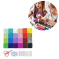 thumbnail image 2 of 24000pcs 2mm 24 Colors Glass Seed Beads for Bracelet Jewelry Making Kit, 2 of 2
