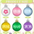 thumbnail image 4 of Ohmyroo 1.97-Inch 24-Piece Small Christmas Tree Ornaments Easter Egg Decorations Spring-Themed Festive Hangings For Christmas Tree Home Holiday Decor, 4 of 5
