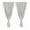 Gray*313, variant on Ohmyroo No Drill Self Adhesive Double Layer Curtains, Ruffled Lace Sheer Overlay Window Drapes, Hook and Loop Light Blocking Panels for Bedroom Living Room