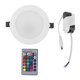 thumbnail image 1 of AC85-265V 10W RGB+WW LED Luz de techo Lámpara empotrada Downlight de 16 colores con control remoto, 1 of 8