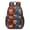 Basketball and Lightning, variant on Basketball and Hoop White Pattern 17" School Backpacks for Teens,Waterproof Oxford Fabric,S-Shape Padded Straps for School,Travel,Hiking,Camping