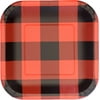 Buffalo Plaid Party Ware - 7 Square Plate 8ct 1 Pack - Party Supplies "