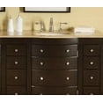 thumbnail image 4 of Silkroad Exclusive Transitional Travertine Bathroom Vanity- Double Sink - 72 in. Wide, 4 of 6