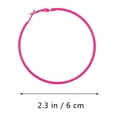 thumbnail image 5 of CIMAXIC Boucles d'Oreilles en Alliage Géométrique Boucles d'Oreilles Rondes Simples pour Femme Fille Rose Rouge (Environ 6cm), 2.28"X2.28"X0.08 Pouces, 5 of 5