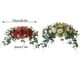 thumbnail image 4 of Guirnalda de Flores Artificiales Naiovety Seda Decoración del Hogar Rojo, 4 of 6