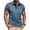 01 Blue, variant on Men's Tropical Print Short-Sleeve Collared Button-Down Shirt with Chest Pocket Casual Lightweight Breathable Summer Beach Vacation Top